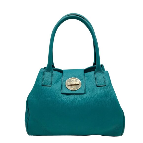 Kate Spade Teal Pebbled Leather Bexley Stevie Satchel Bag - Picture 1 of 10